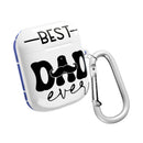 Printify eco-friendly AirPod case for dad with Best Dad Ever text and mustache design