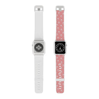 Printify eco-friendly Apple Watch band with pink pattern design for stylish tech accessories