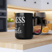 Happiness is Homemade Black Mug - 15oz - Mugs - Esmeralda Ecostore