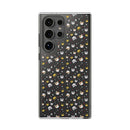 Printify eco-friendly cat phone cases with cute cat and crown pattern on clear protective phone cover