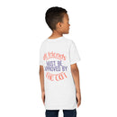 Printify eco-friendly cat t-shirt white with all friends must be approved by the cat text on back