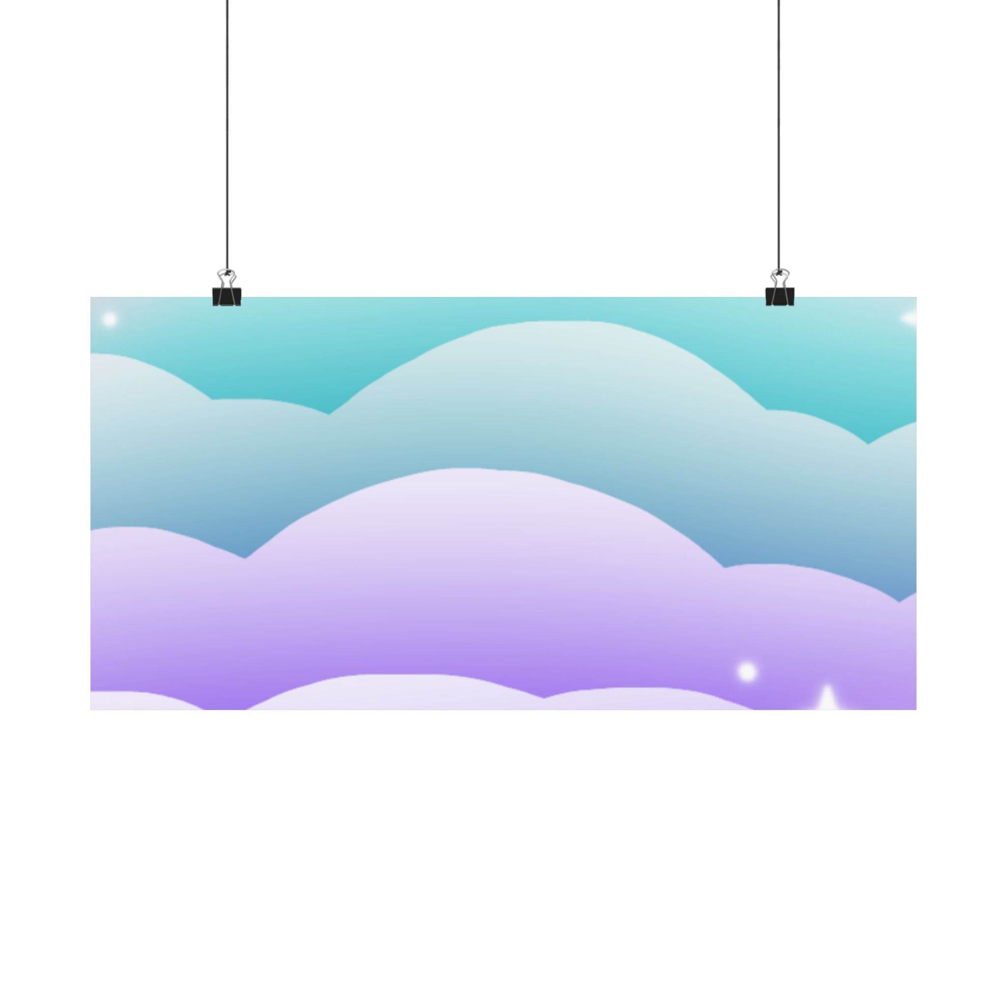 Cloudscape Matte Horizontal Posters - Posters - Esmeralda Ecostore