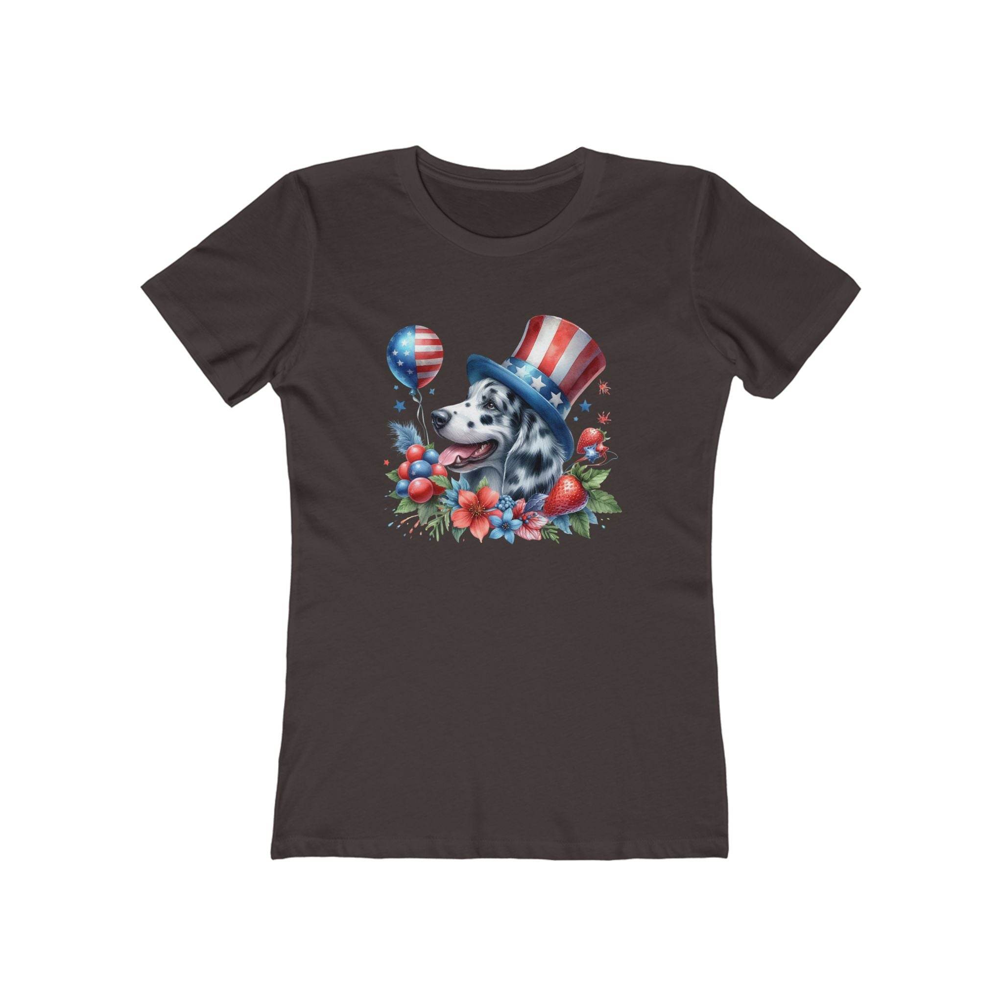 Red, White & Wooof The Boyfriend Tee for Women