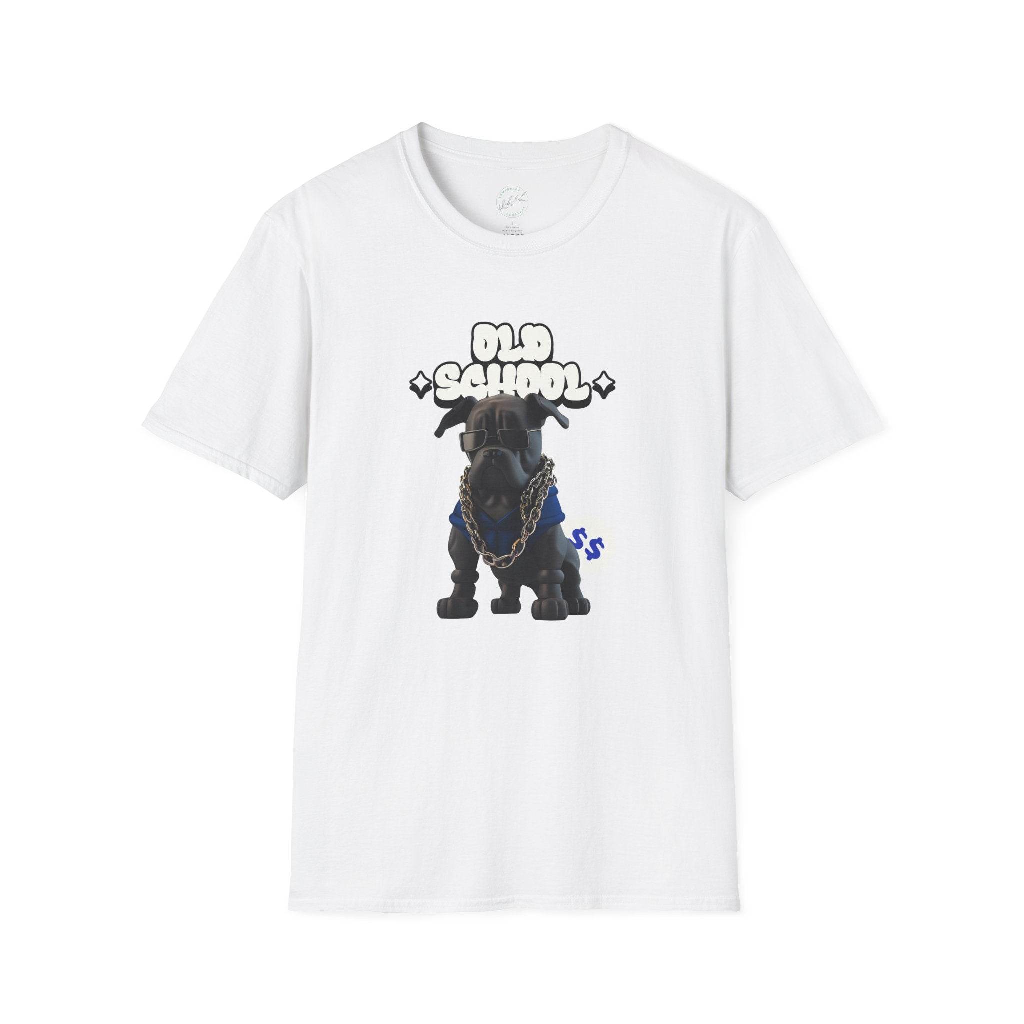 Old School Dog Unisex Softstyle T-Shirt