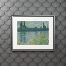 Printify eco-friendly fine art prints poster featuring a framed impressionist landscape painting