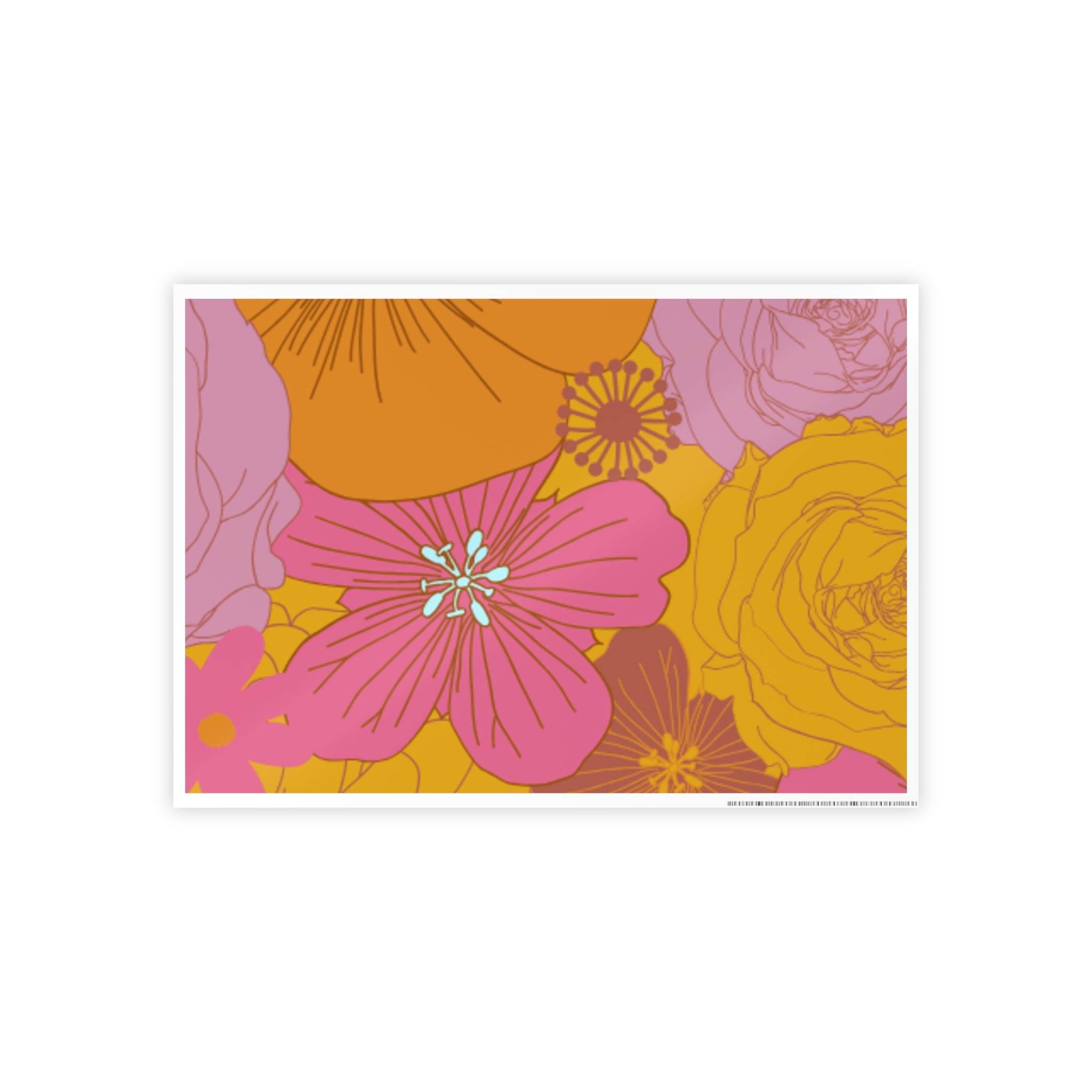 Flower Power Pop Eco-Friendly Gloss Posters