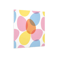 Printify colorful abstract wall art on eco-friendly foam board for modern home decor