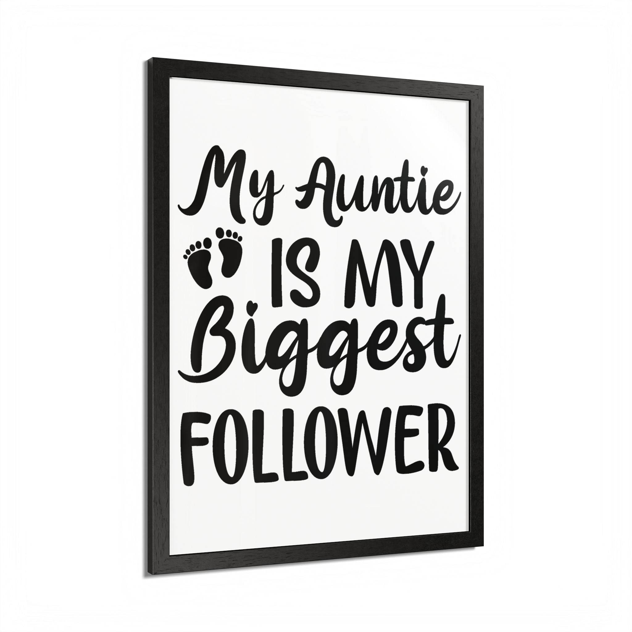 Auntie Vertical Framed Poster Multi-Color