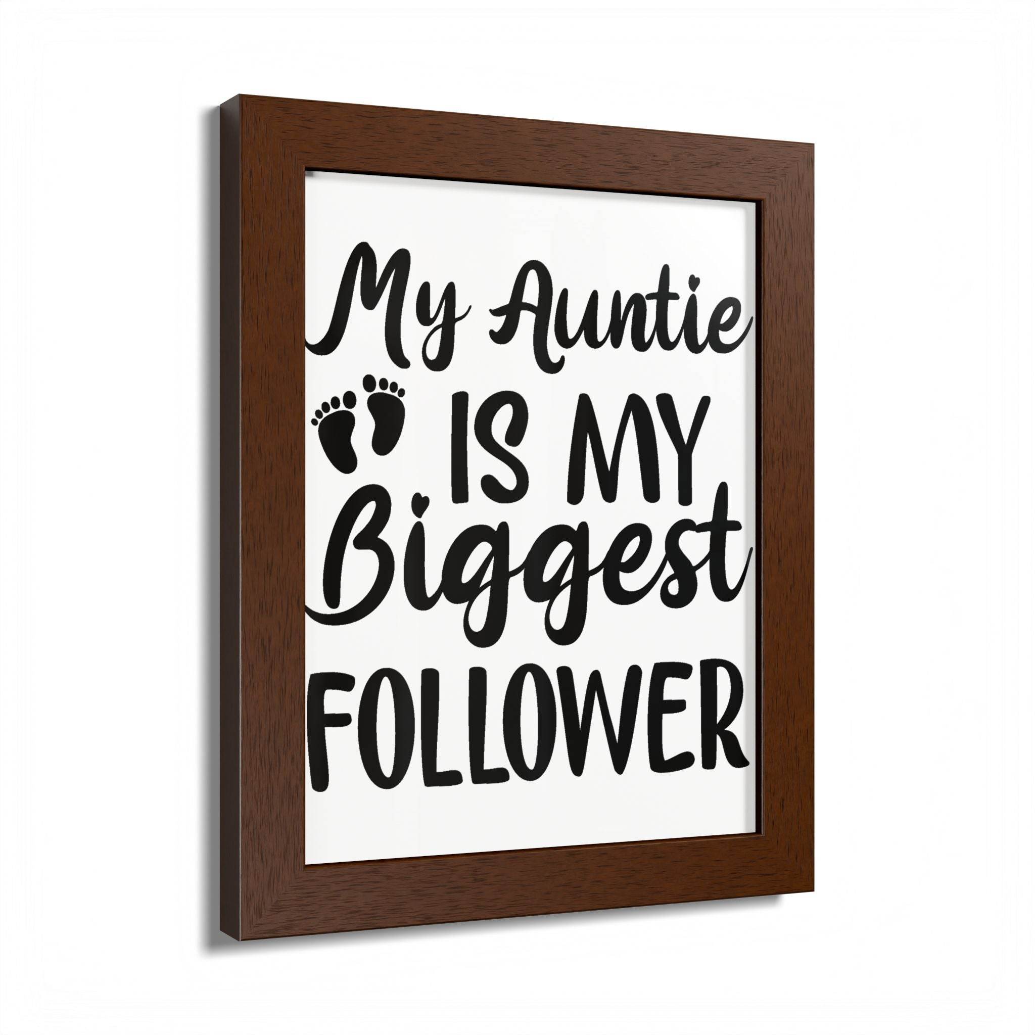 Auntie Vertical Framed Poster Multi-Color