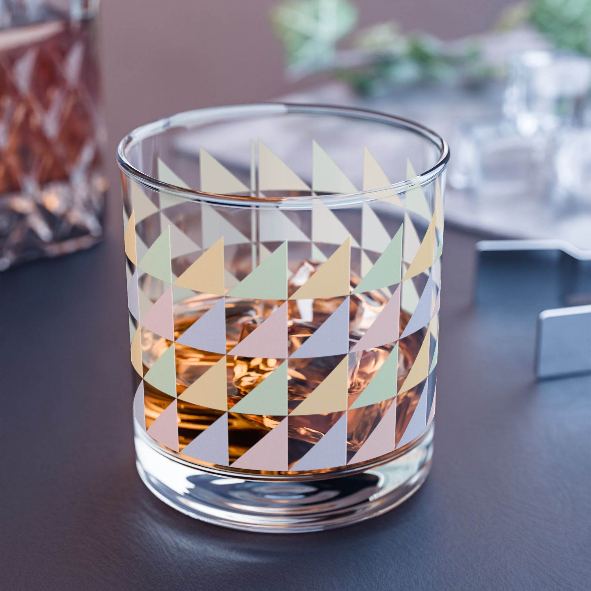 Geometric Eco-Friendly Rocks Glass
