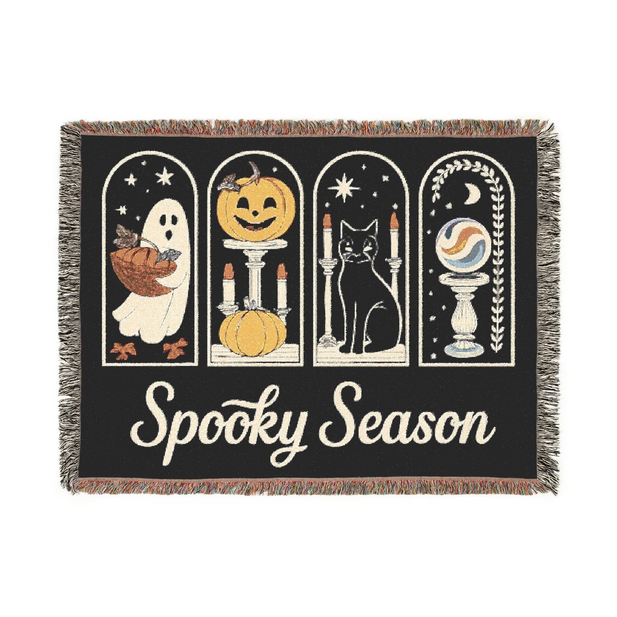 Spooky Season Halloween Woven Blanket