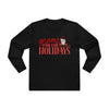 Black long sleeves eco-friendly holiday shirt for men with gnome for the holidays design