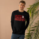 Printify eco-friendly holiday shirt for men long sleeve black gnome holiday design