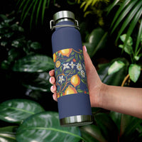 Citrus Bloom Copper Vacuum Insulated Bottle - Bottles & Tumblers - Esmeralda Ecostore