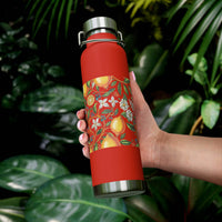 Citrus Bloom Copper Vacuum Insulated Bottle - Bottles & Tumblers - Esmeralda Ecostore