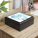 Eco-friendly jewelry box with artistic design, perfect for organizing your precious accessories