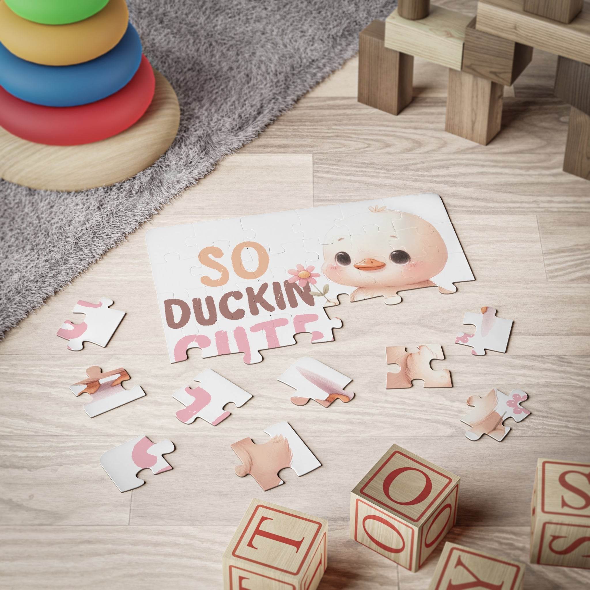 Cute Duck Eco-Friendly Kids' Puzzle