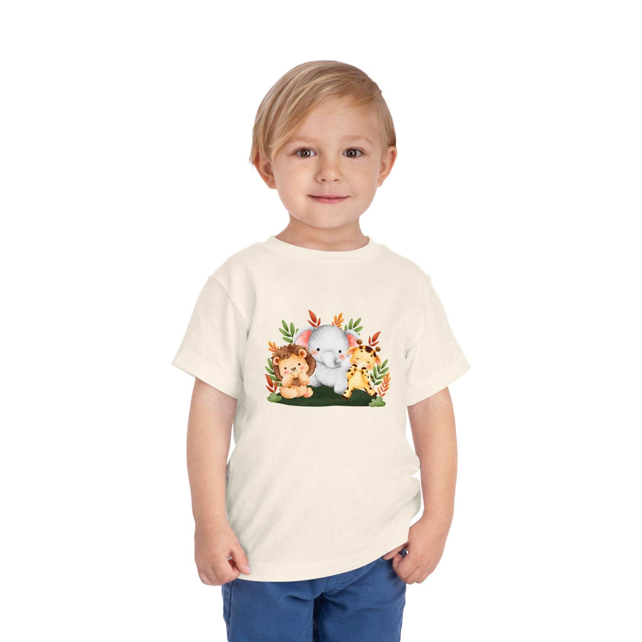 Whimsical Animal Toddler Short Sleeve Tee