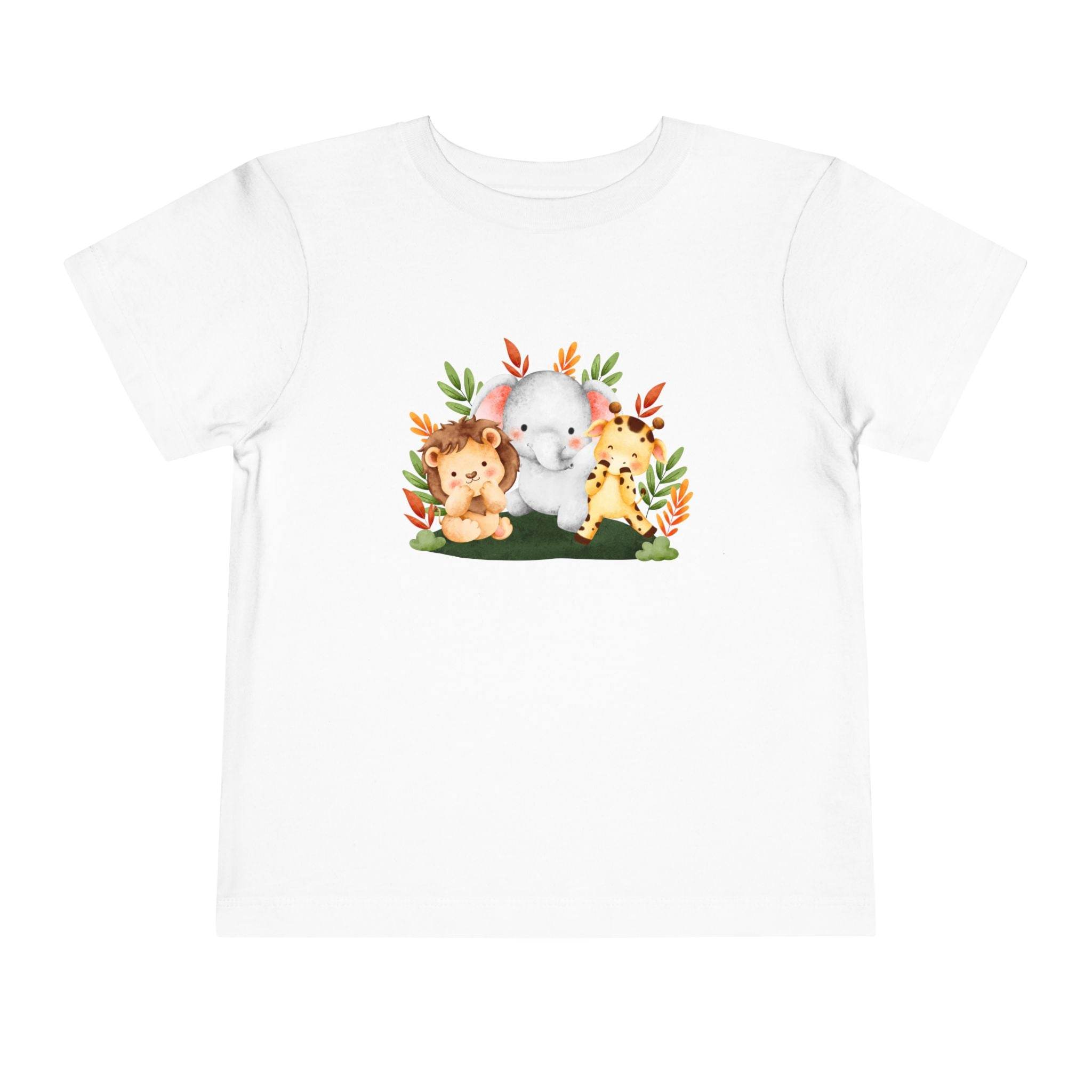 Whimsical Animal Toddler Short Sleeve Tee