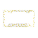 Printify eco-friendly license plate frame with gold star pattern for car accessories