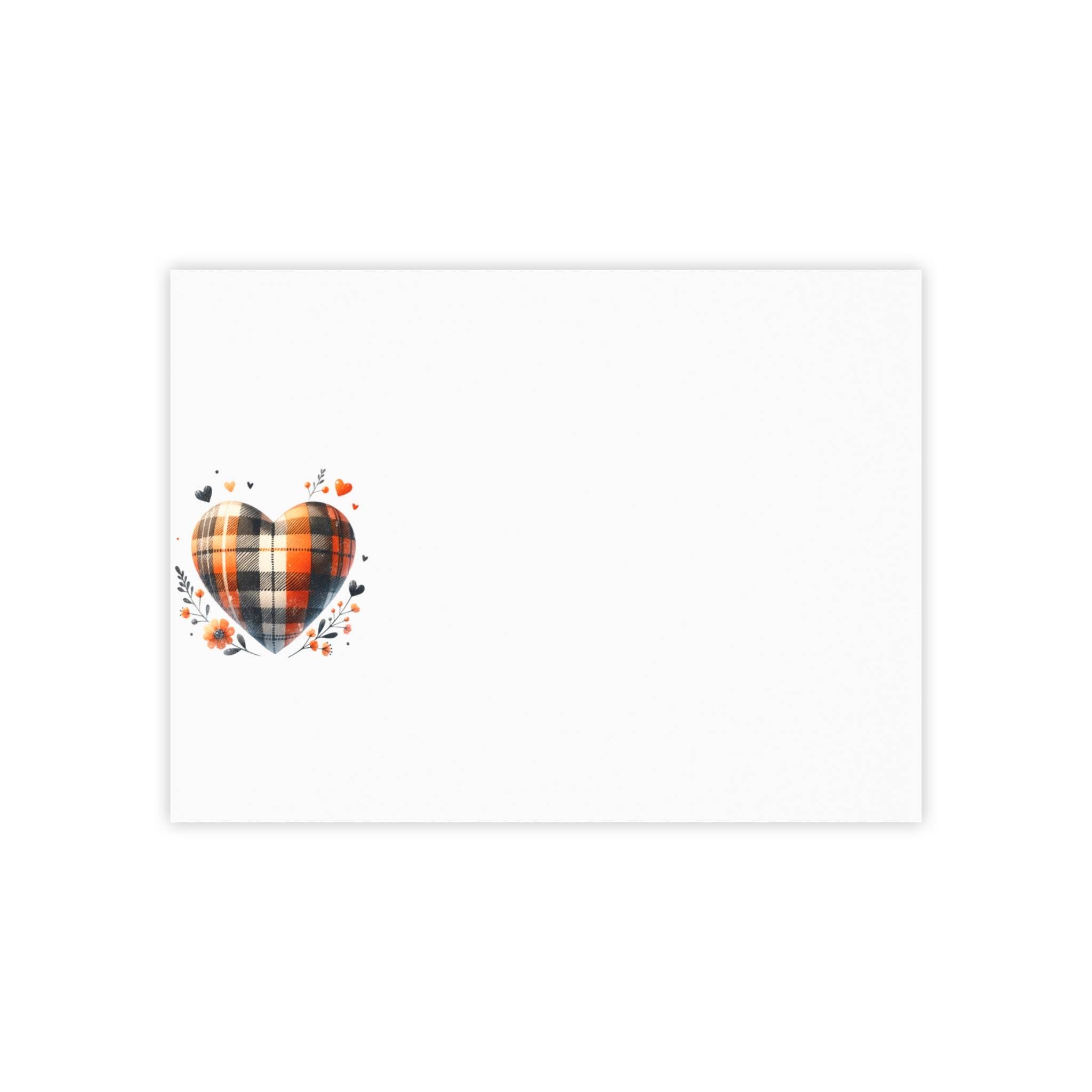 Charming Heart Plaid Post-it® Note Pads