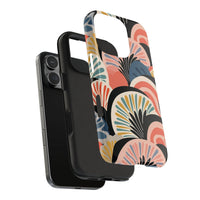 Printify eco-friendly phone cases with colorful abstract floral design for iPhone protection