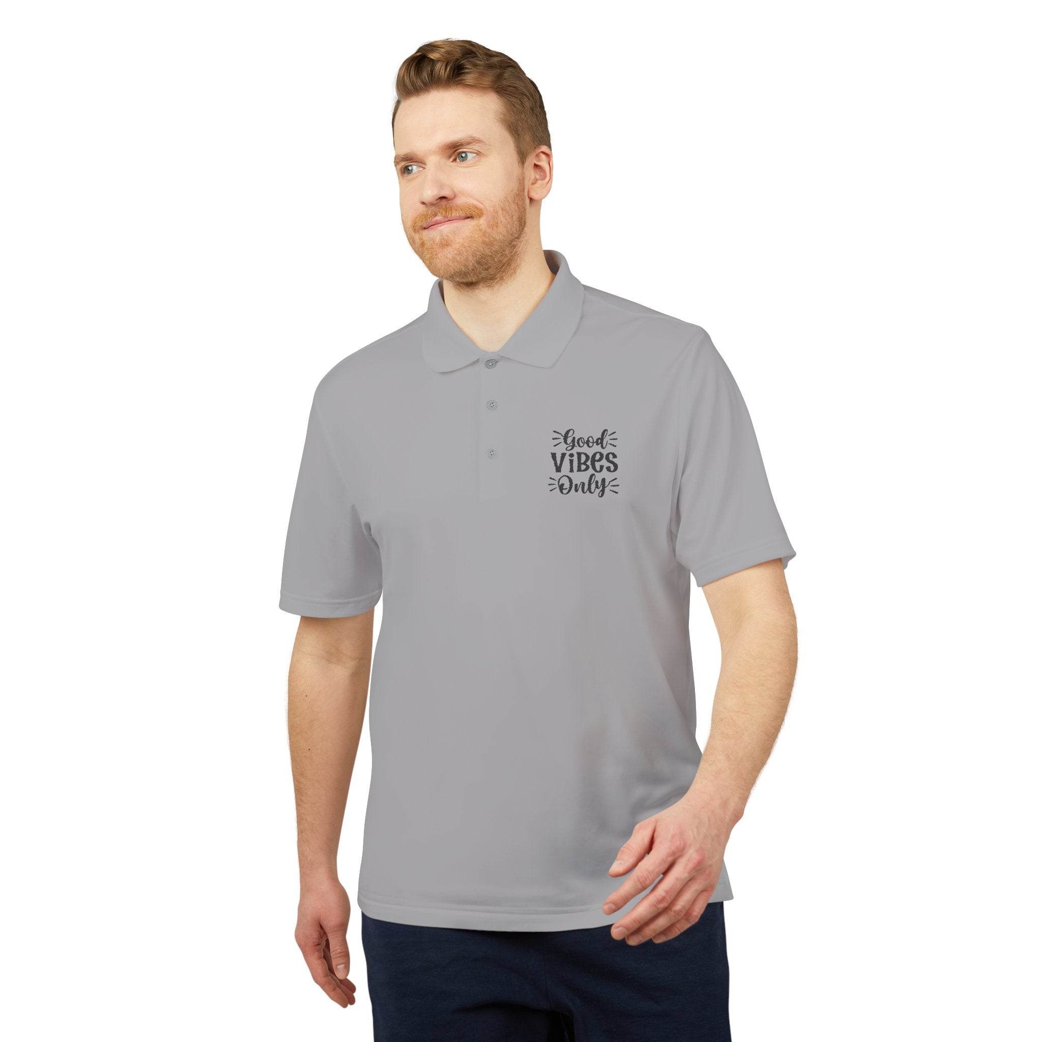 Good Vibes Only Adidas Unisex Performance Polo