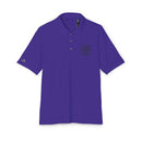 Purple eco-friendly polo shirt from Printify with short sleeves and casual collar