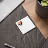 Printify eco-friendly sticky notes with heart design on a desk near laptop and pen