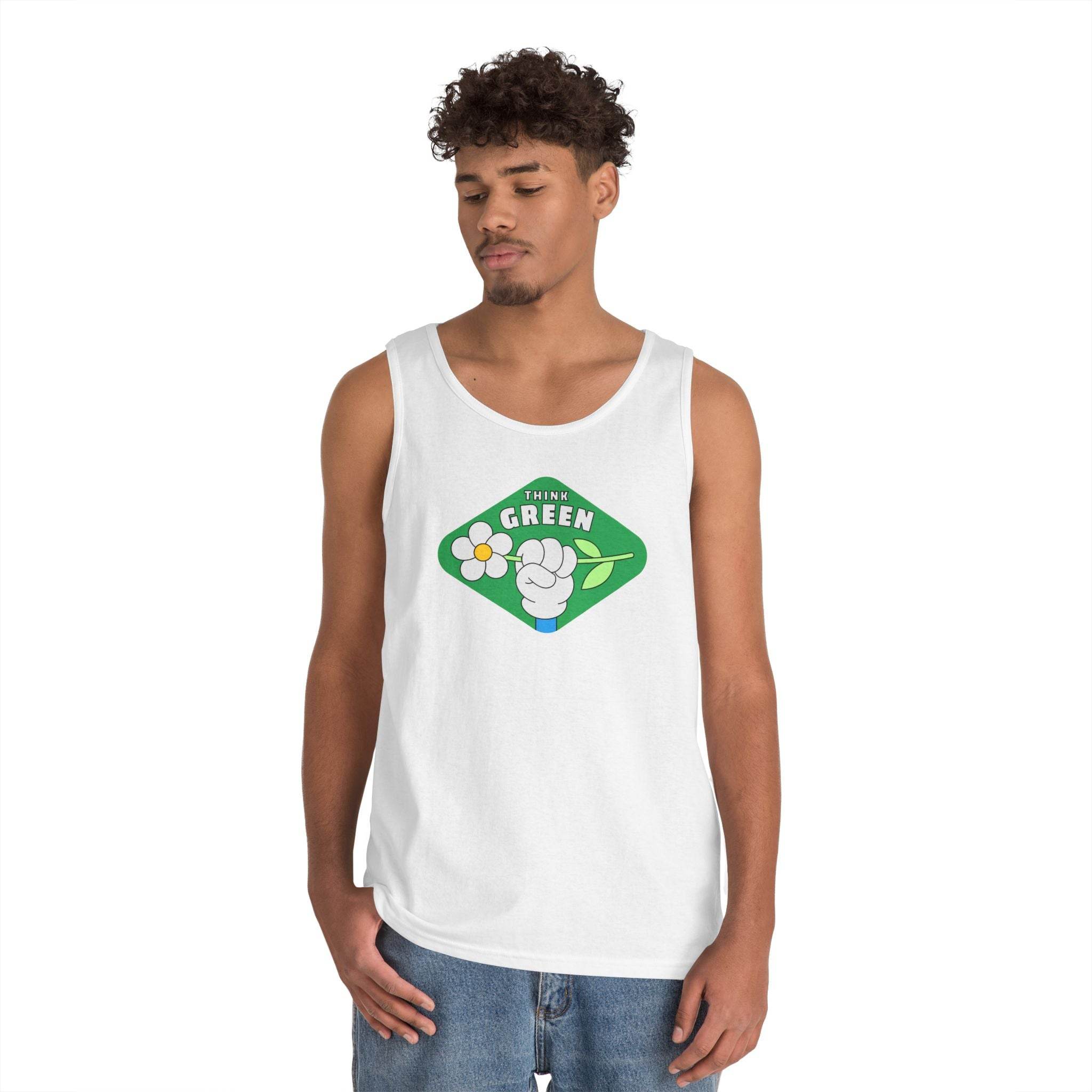 Think Green Unisex Heavy Cotton Tank Top