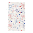 Colorful pattern eco-friendly tea towels featuring festive fireworks and stars design for home decor