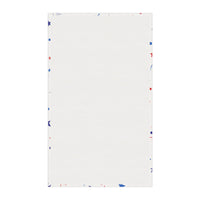 Printify eco-friendly tea towels in white with subtle red and blue star accents for kitchen use