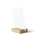 Printify eco-friendly teacher of the year gift wooden photo frame with clear acrylic stand