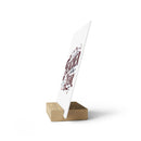 Printify home decor plaque with wooden stand featuring eco-friendly teacher of the year gift design
