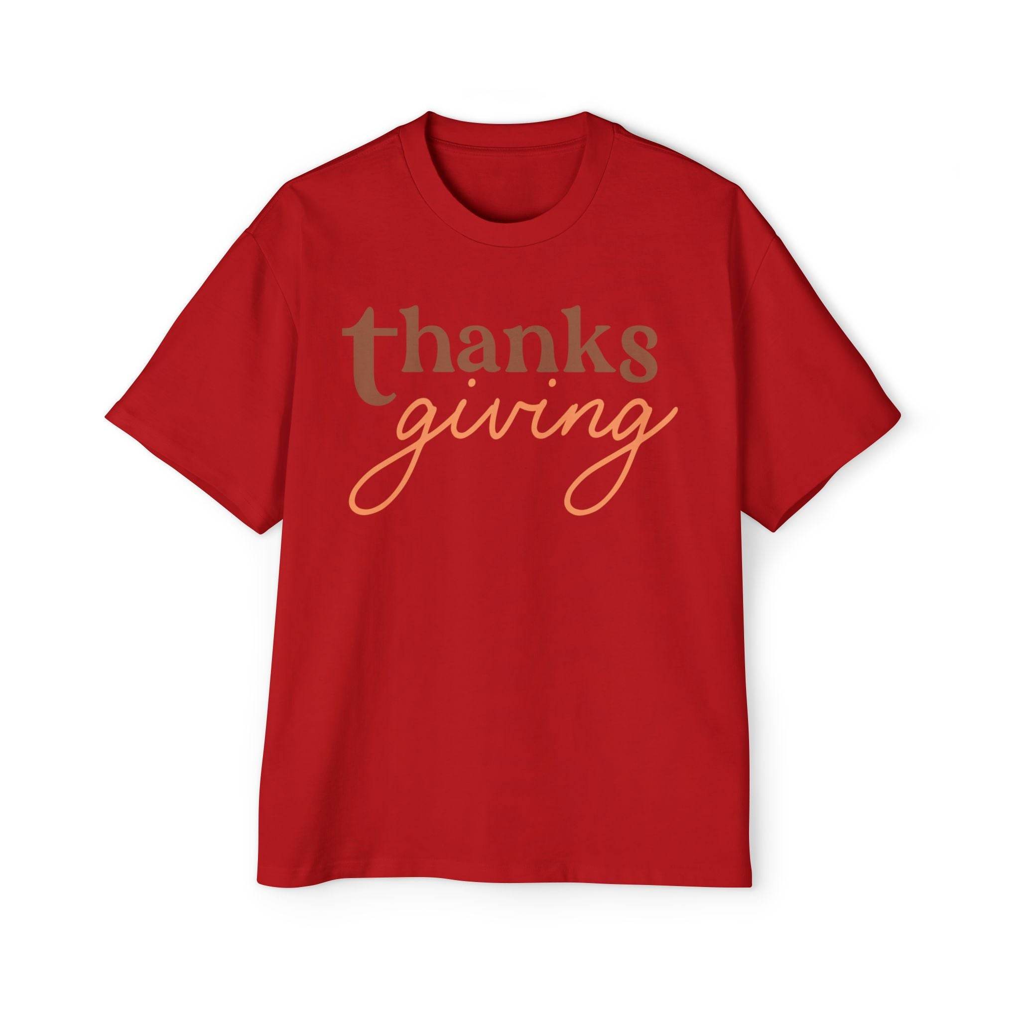 Thanksgiving Men's Heavy Oversized Tee