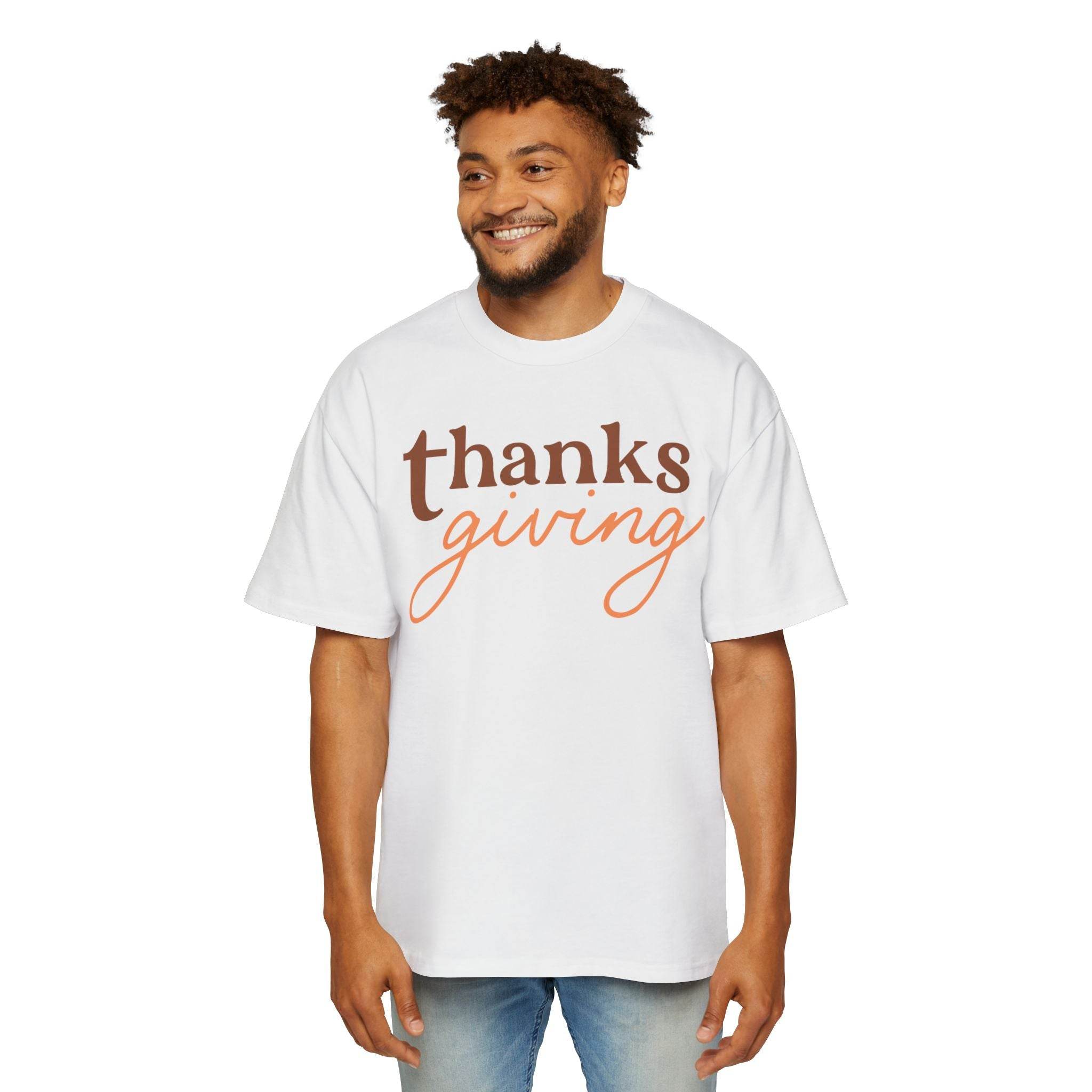 Thanksgiving Men's Heavy Oversized Tee