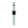 Printify eco-friendly watch band in light blue with white abstract dots for smartwatches