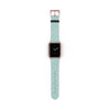 Printify eco-friendly watch band with blue color and white polka dot design for smartwatches