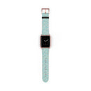 Printify eco-friendly watch band with blue color and white polka dot design for smartwatches