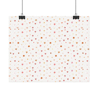 Heart Sparkle Textured Watercolor Matte Posters - Posters - Esmeralda Ecostore