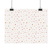Heart Sparkle Textured Watercolor Matte Posters - Posters - Esmeralda Ecostore