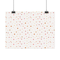Heart Sparkle Textured Watercolor Matte Posters - Posters - Esmeralda Ecostore