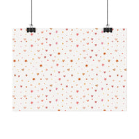 Heart Sparkle Textured Watercolor Matte Posters - Posters - Esmeralda Ecostore