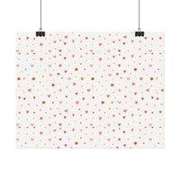 Heart Sparkle Textured Watercolor Matte Posters - Posters - Esmeralda Ecostore