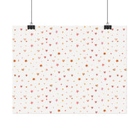 Heart Sparkle Textured Watercolor Matte Posters - Posters - Esmeralda Ecostore