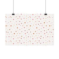Heart Sparkle Textured Watercolor Matte Posters - Posters - Esmeralda Ecostore