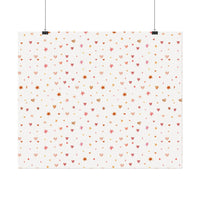 Heart Sparkle Textured Watercolor Matte Posters - Posters - Esmeralda Ecostore