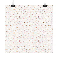 Heart Sparkle Textured Watercolor Matte Posters - Posters - Esmeralda Ecostore