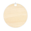Round blank wooden board with hanging hook for eco-friendly wood signs home decor by Printify