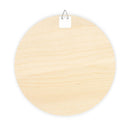 Round blank wooden home decor wall hanging back with metal hook for eco-friendly wood signs